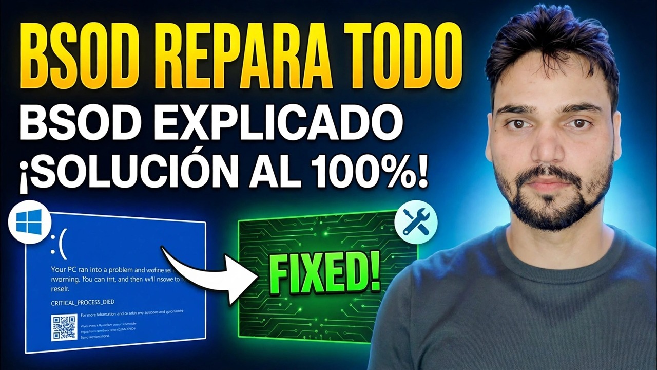 Guía maestra de BSOD ⚡ PAGE_FAULT, IRQL, MEMORIA y todos los errores de detención solucionados