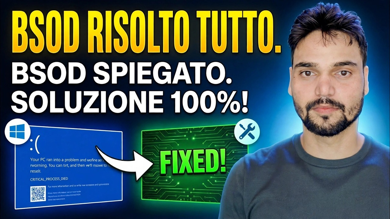 Guida principale BSOD ⚡ PAGE_FAULT, IRQL, MEMORY e tutti gli errori di arresto risolti