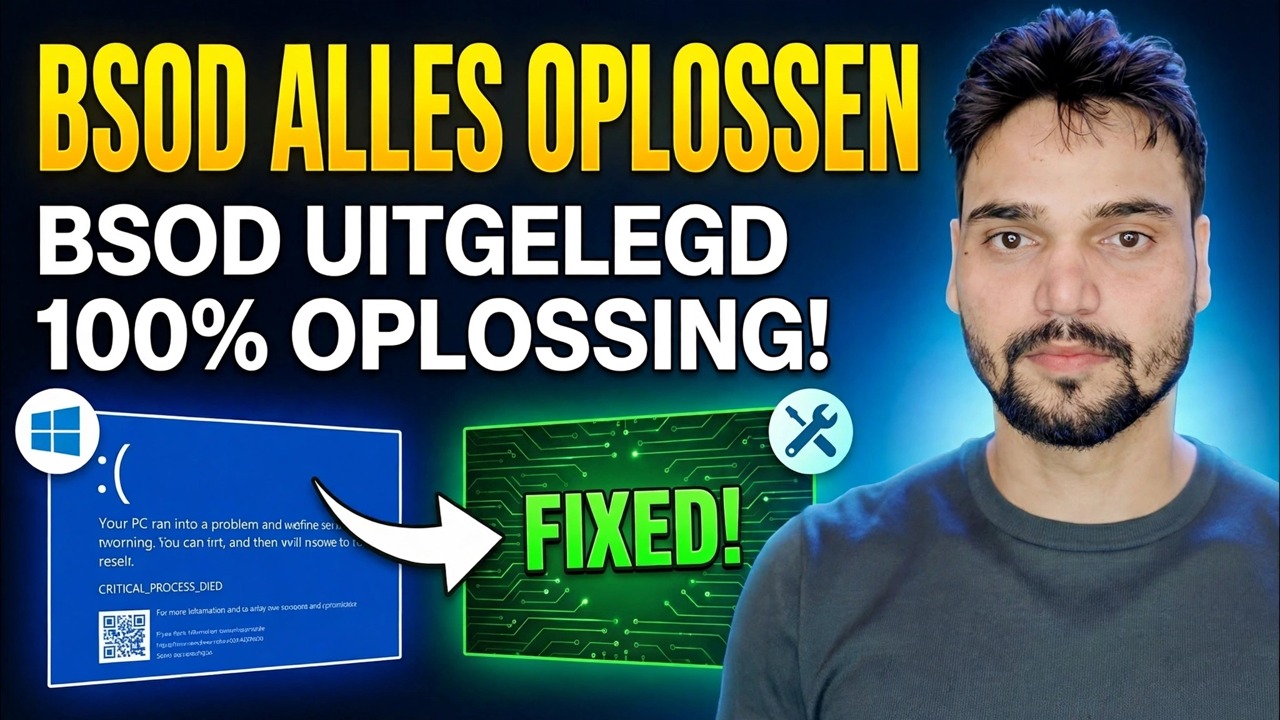 BSOD Master Guide ⚡ PAGE_FAULT, IRQL, MEMORY en alle stopfouten opgelost