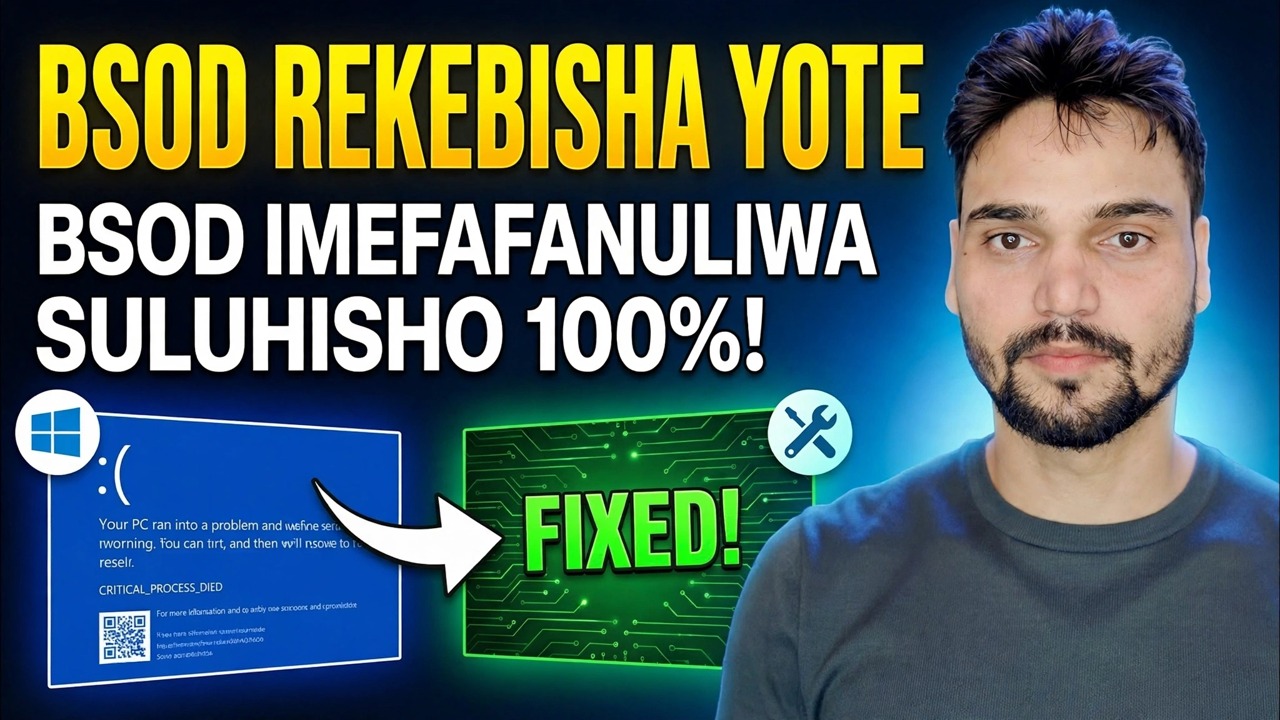 Mwongozo Mkuu wa BSOD ⚡ PAGE_FAULT, IRQL, MEMORY & Makosa Yote ya Kuacha Yamerekebishwa
