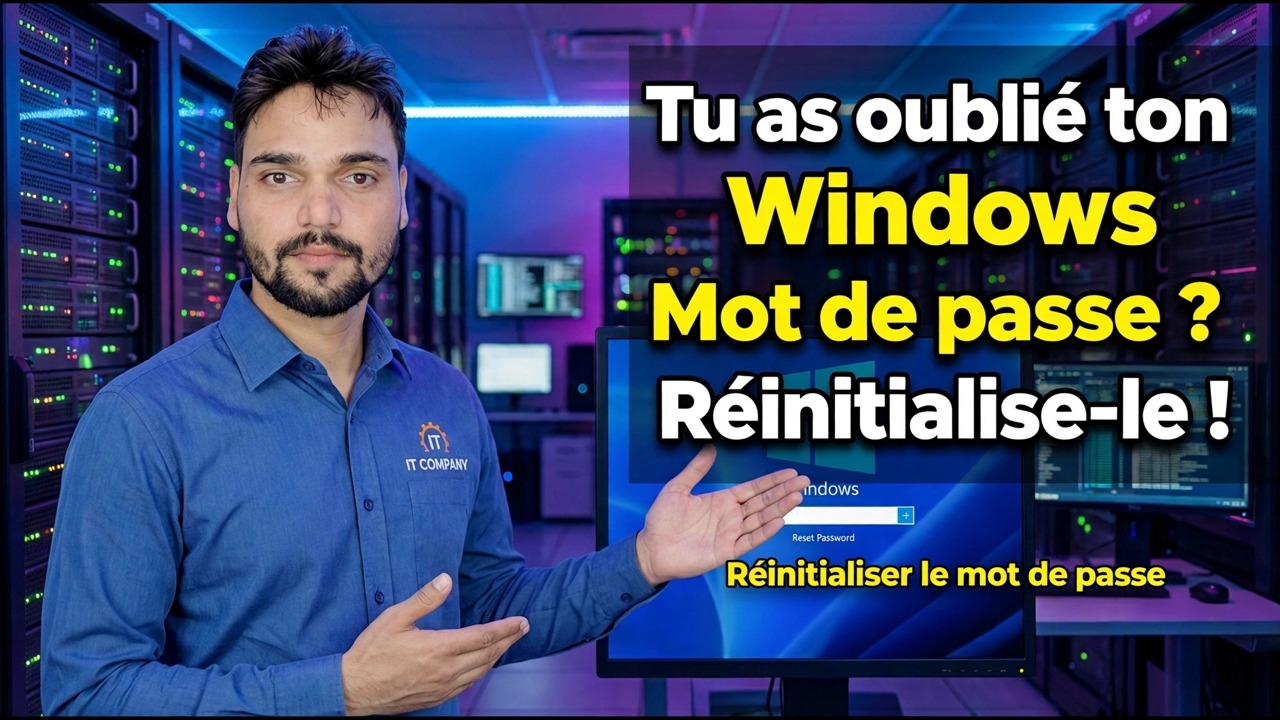 Réinitialiser le mot de passe Windows oublié