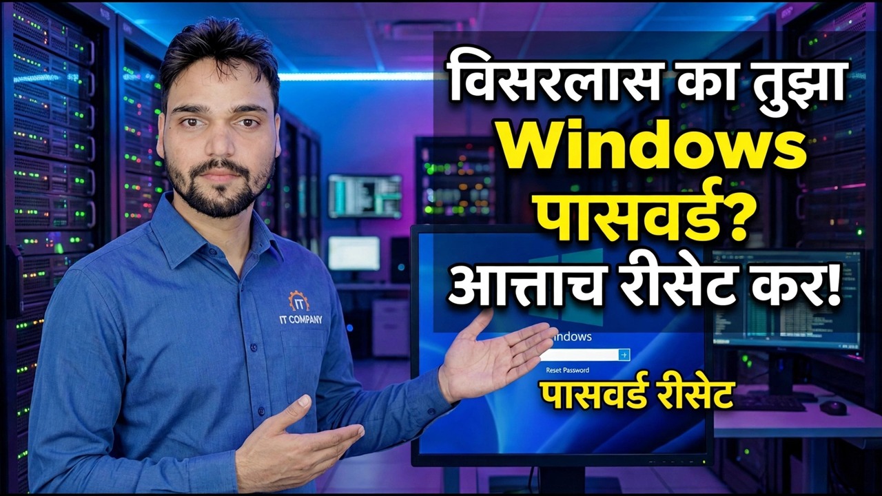 विसरलेला विंडोज पासवर्ड रीसेट करा