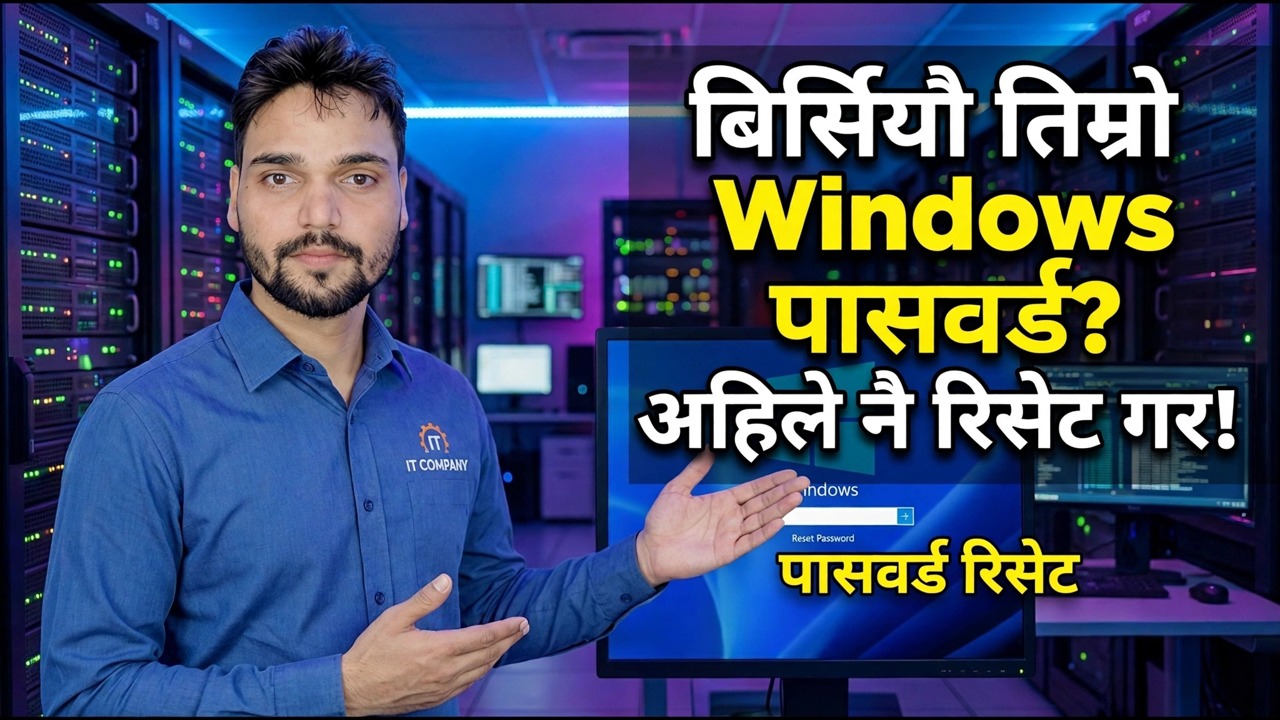बिर्सिएको विन्डोज पासवर्ड रिसेट गर्नुहोस्