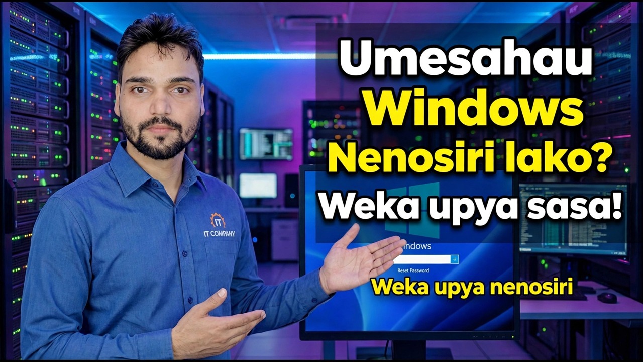 Weka upya Nenosiri la Windows lililosahaulika