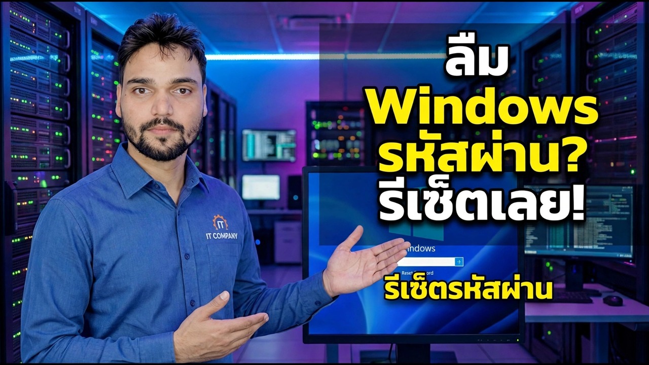 รีเซ็ตรหัสผ่าน Windows ที่ถูกลืม