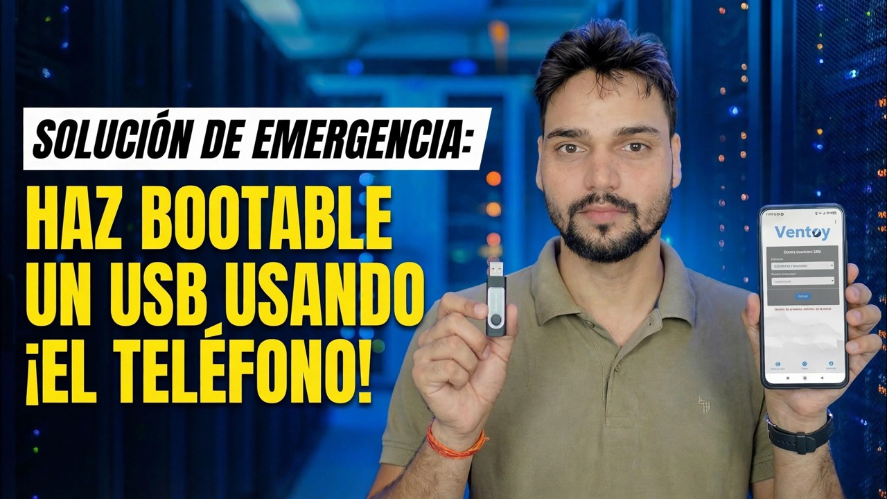 ¿Sin ordenador? 😳 Cree un USB de arranque usando el teléfono (¡solución de emergencia!)