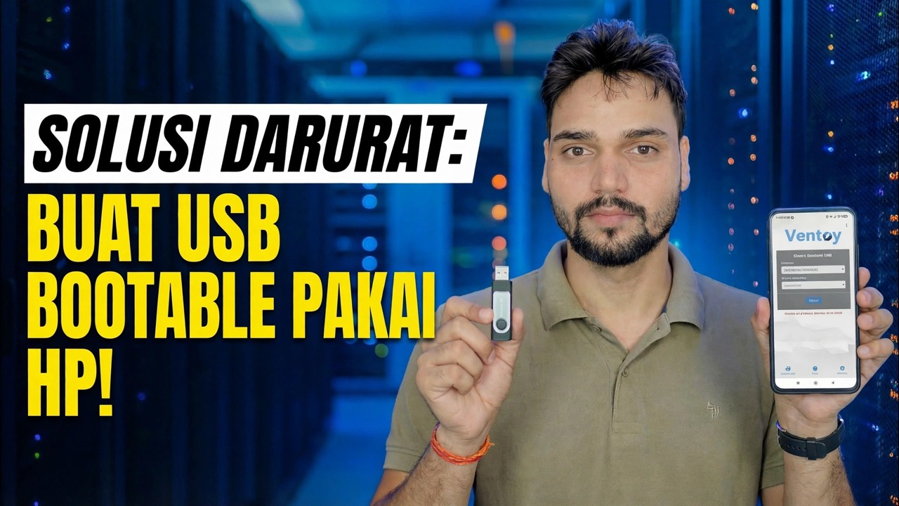 Tidak ada PC? 😳 Jadikan USB yang Dapat Di-boot Menggunakan Ponsel (Perbaikan Darurat!)
