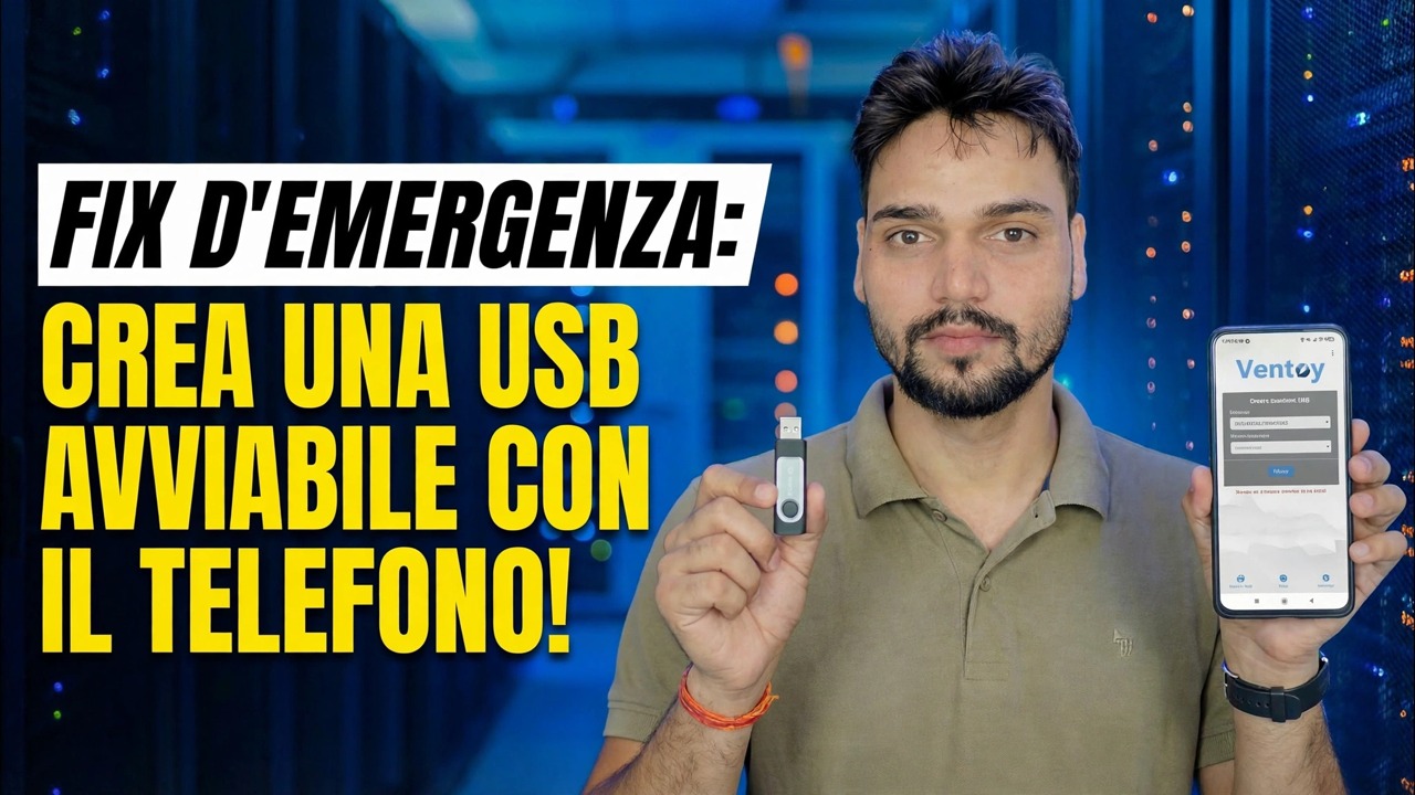Nessun PC? 😳 Crea un dispositivo USB avviabile utilizzando il telefono (correzione di emergenza!)