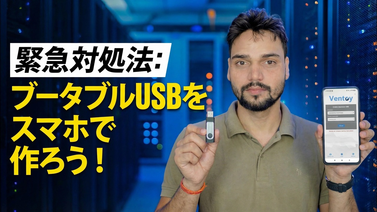 パソコンがないのですか？ 😳 電話を使用して起動可能な USB を作成する (緊急修正!)