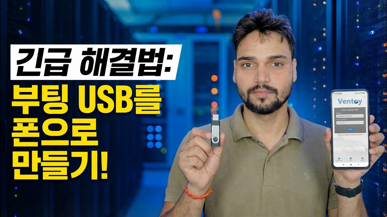 PC가 없나요? 😳 전화를 사용하여 부팅 가능한 USB 만들기(긴급 수정!)