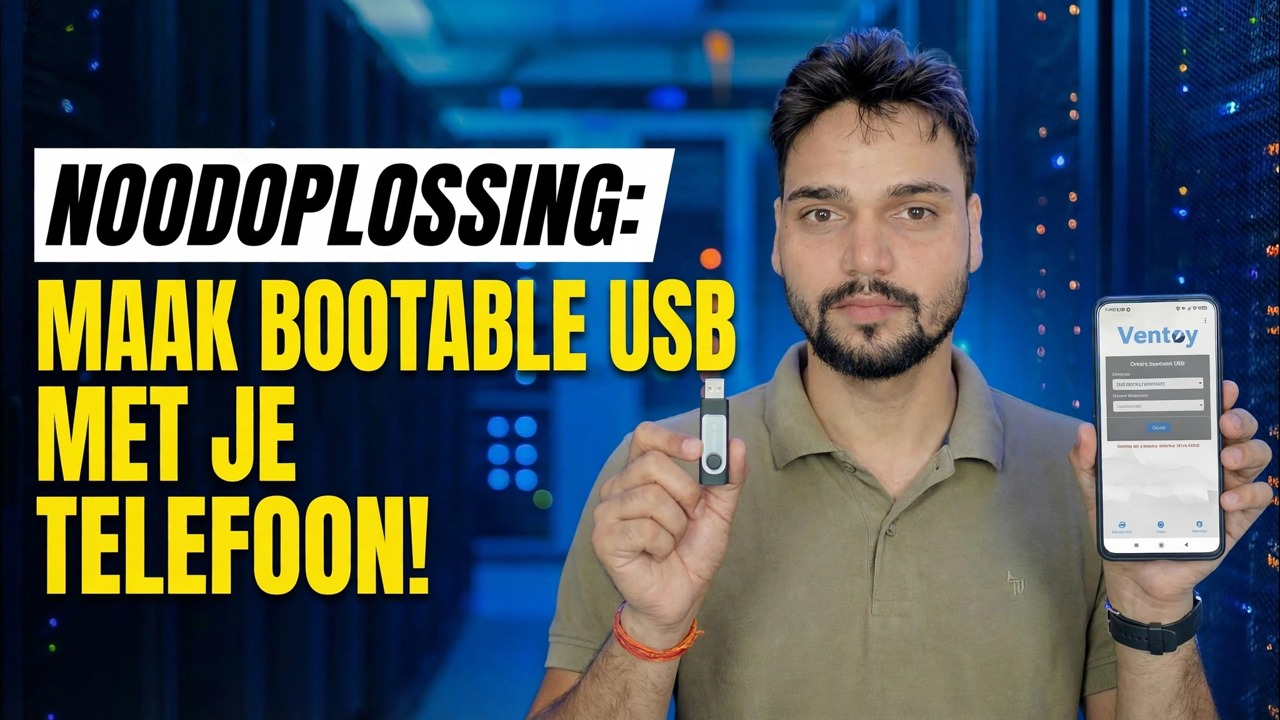Geen pc? 😳 Maak een opstartbare USB met behulp van de telefoon (noodoplossing!)