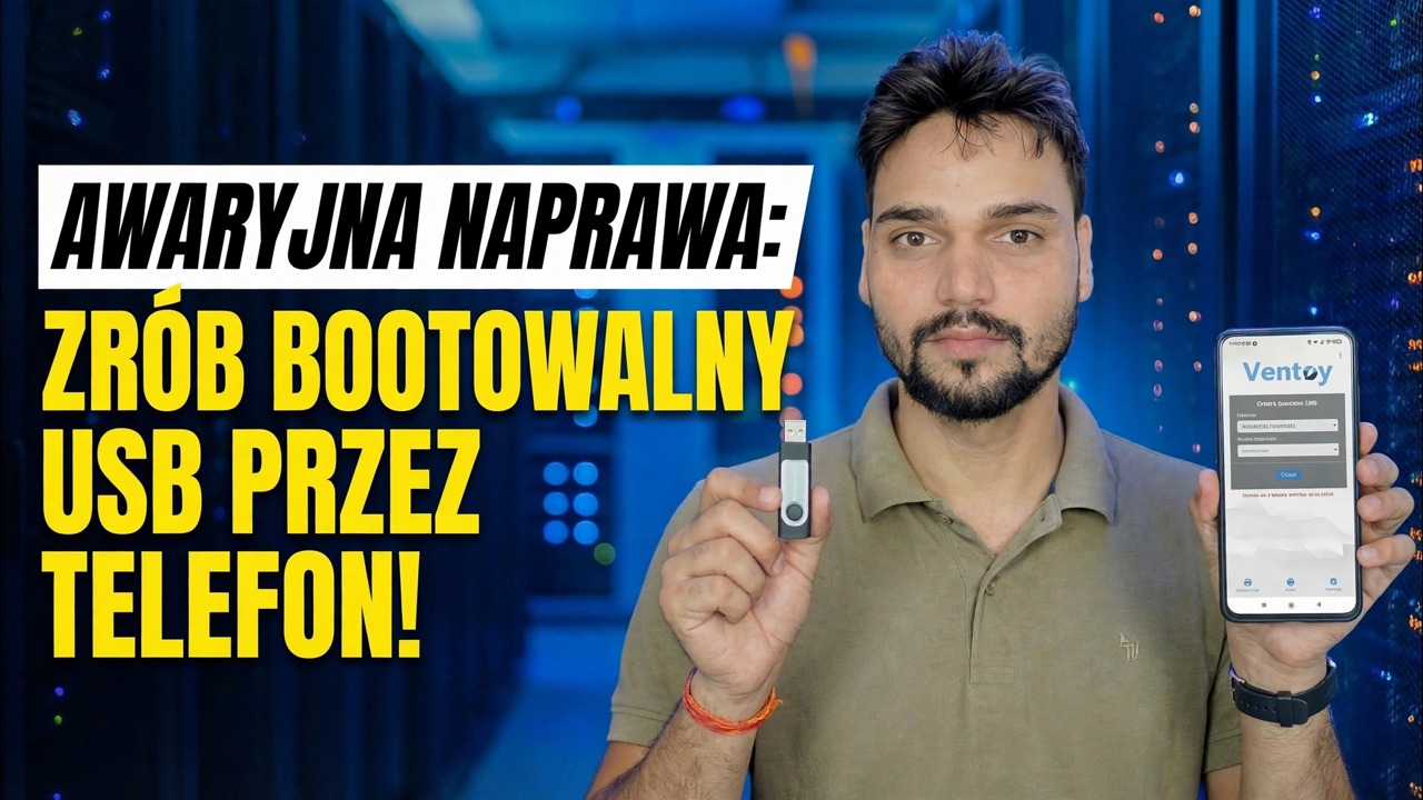 Nie masz komputera? 😳 Utwórz bootowalny USB za pomocą telefonu (poprawka awaryjna!)