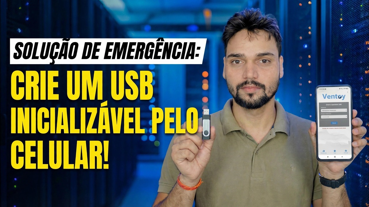 Sem computador? 😳 Faça USB inicializável usando telefone (correção de emergência!)