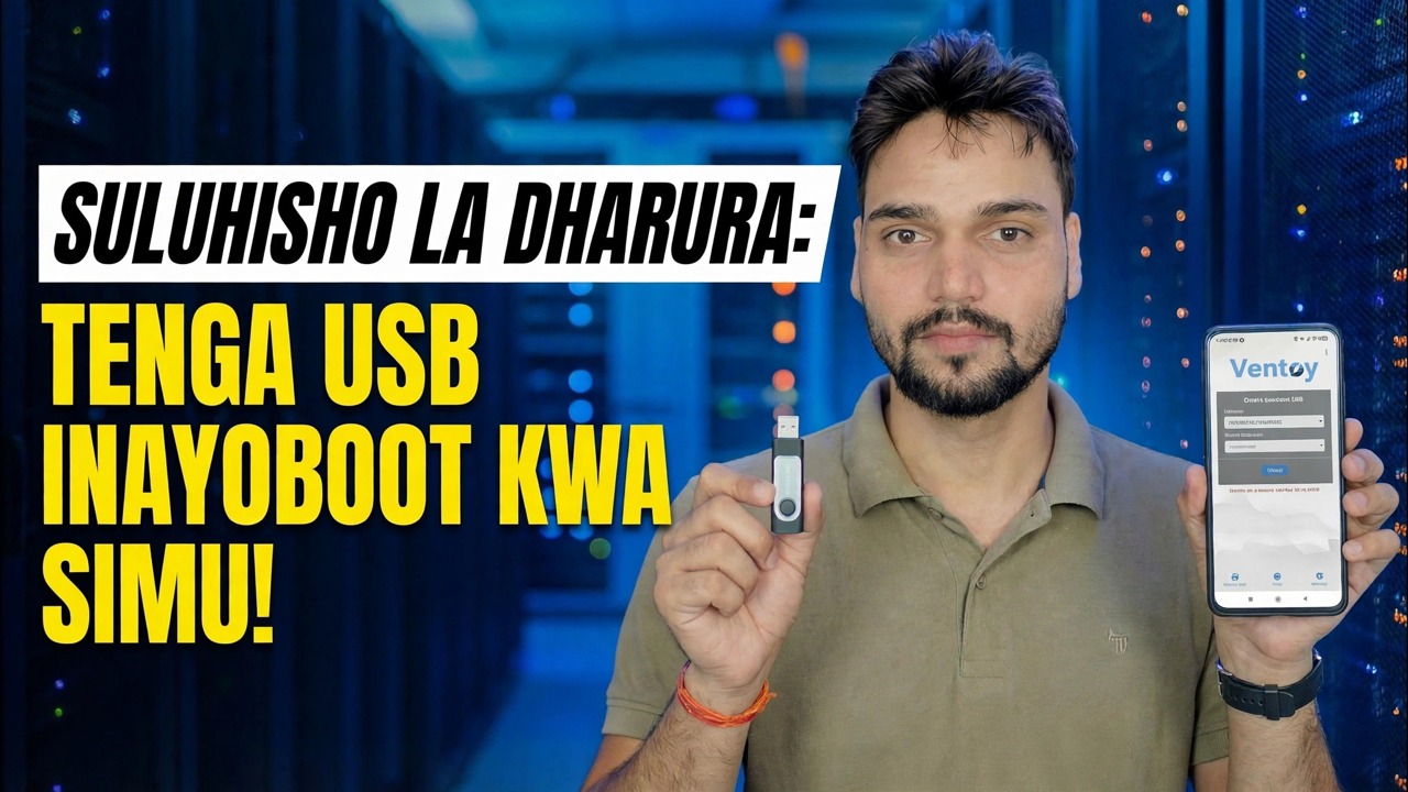 Hakuna PC? 😳 Tengeneza USB Inayoweza Kuendeshwa Kwa Kutumia Simu (Marekebisho ya Dharura!)