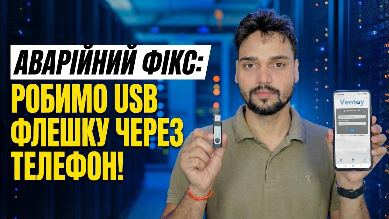 Немає ПК? 😳 Зробіть завантажувальний USB за допомогою телефону (екстрене виправлення!)
