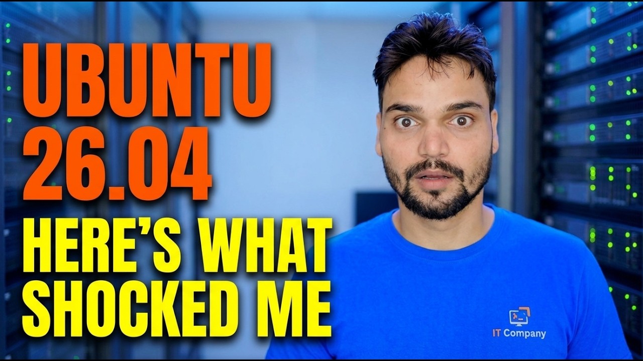 सबसे पहले उबंटू 26.04 को देखें और यहाँ वह है जिसने मुझे चौंका दिया