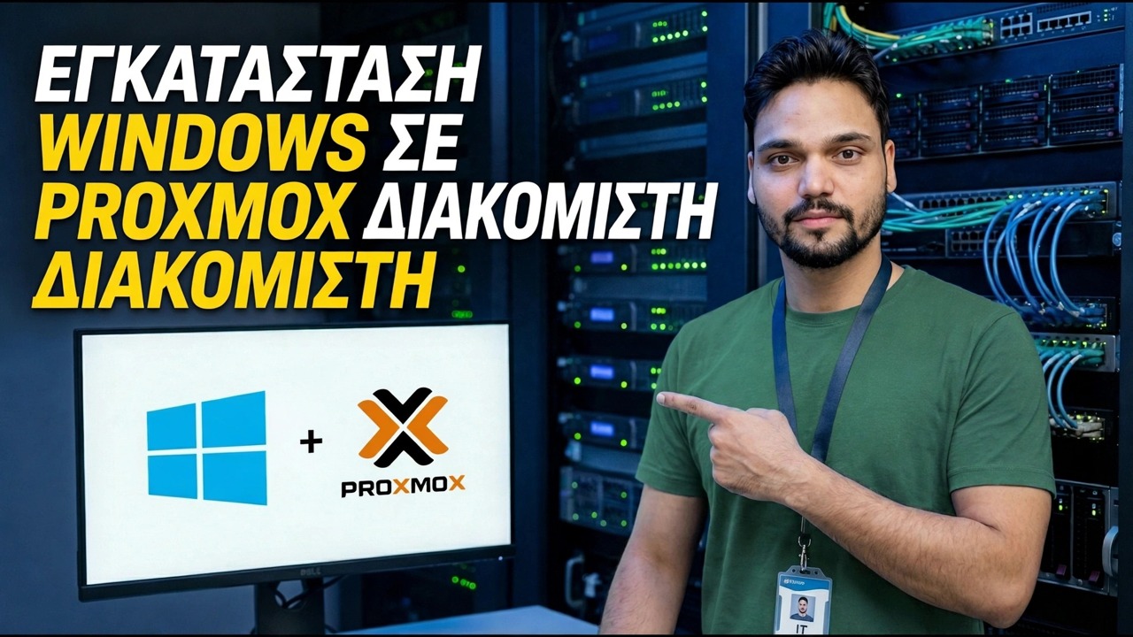 Εγκατάσταση των Windows στον διακομιστή Proxmox - Οδηγός βήμα προς βήμα
