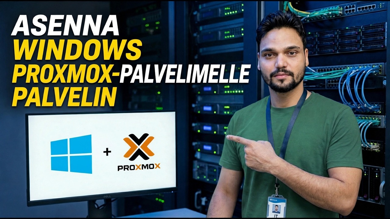 Windowsin asennus Proxmox-palvelimelle - Vaiheittainen opas