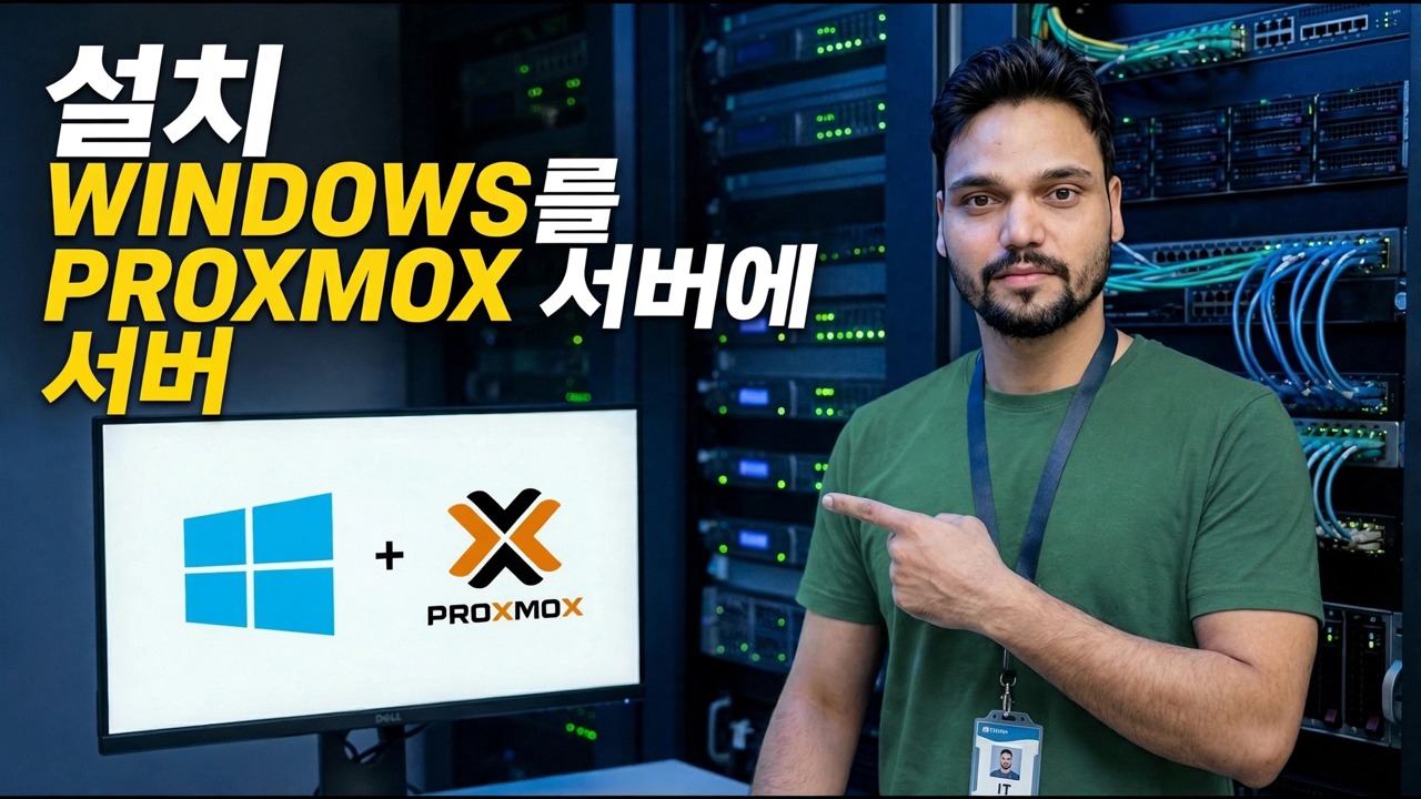 Proxmox 서버에 Windows 설치 - 단계별 가이드