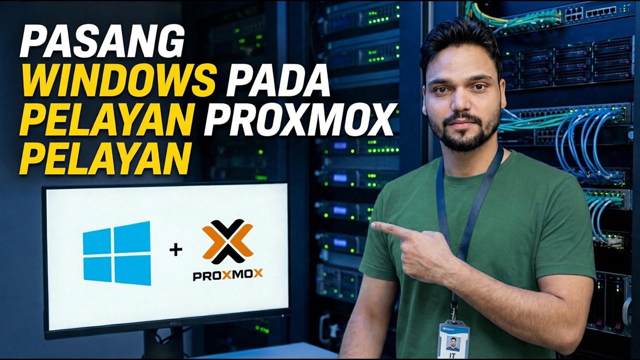 Pemasangan Windows pada Pelayan Proxmox - Panduan Langkah demi Langkah