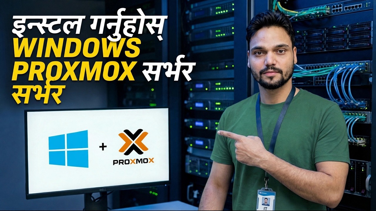 Proxmox सर्भरमा विन्डोज स्थापना - चरण-दर-चरण गाइड