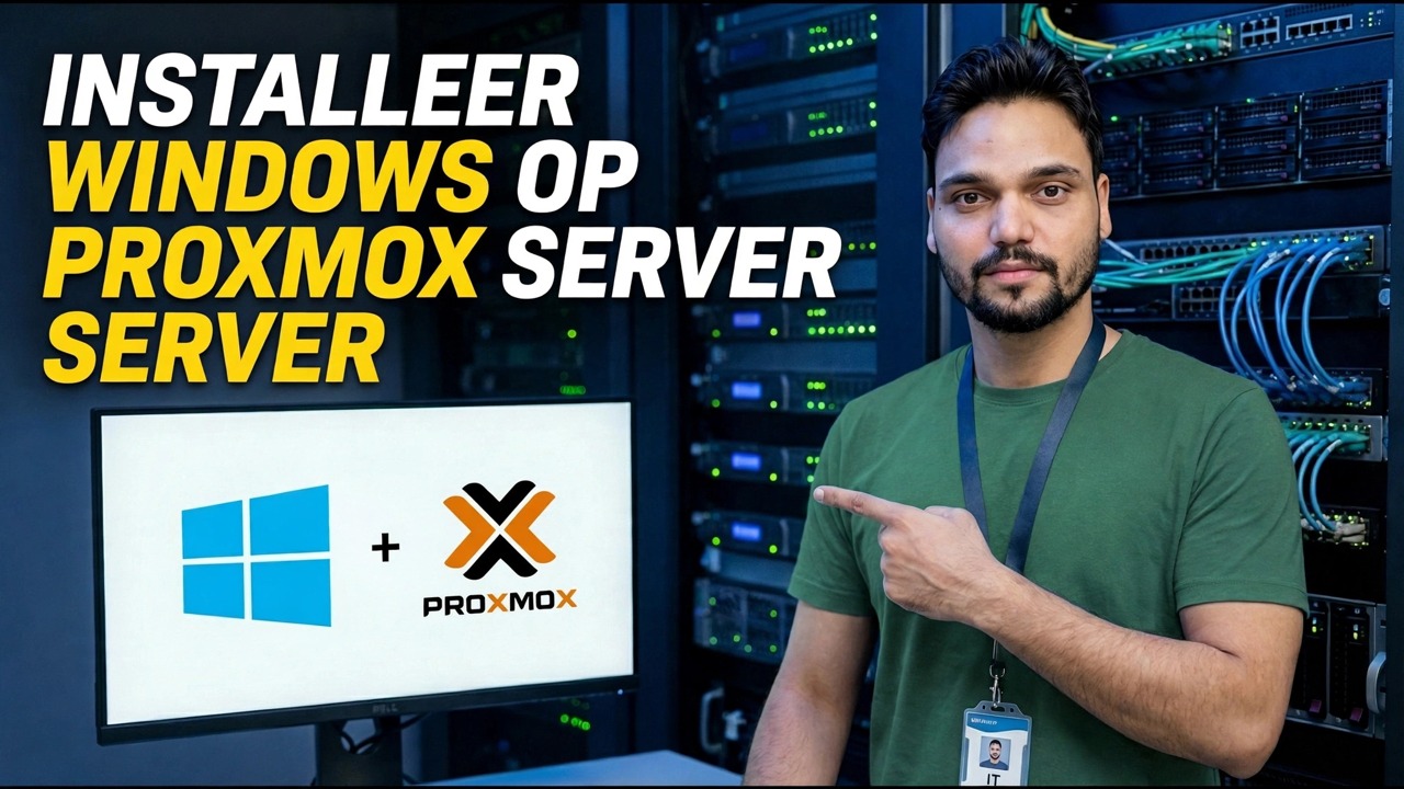 Windows-installatie op Proxmox Server - Stapsgewijze handleiding