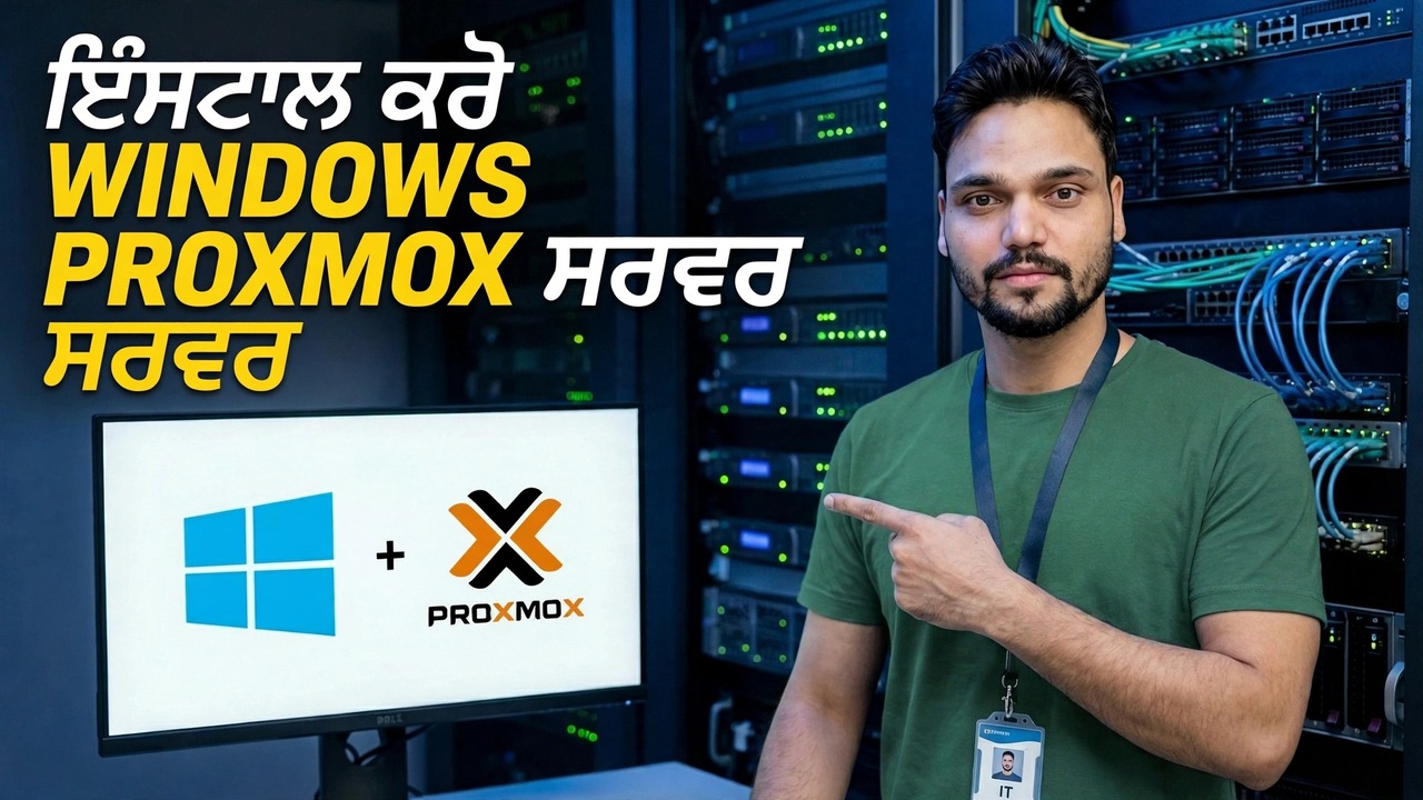 Proxmox ਸਰਵਰ 'ਤੇ ਵਿੰਡੋਜ਼ ਸਥਾਪਨਾ - ਕਦਮ-ਦਰ-ਕਦਮ ਗਾਈਡ