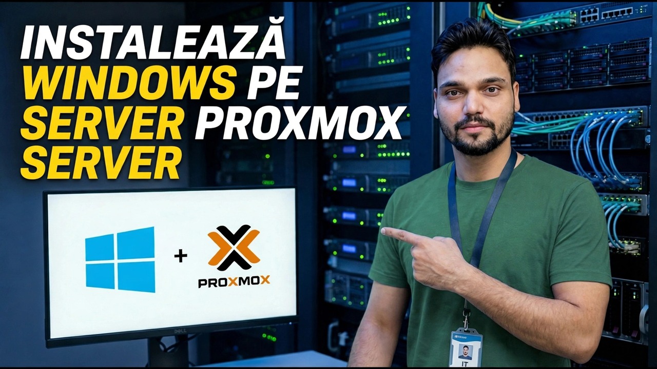 Instalare Windows pe serverul Proxmox - Ghid pas cu pas