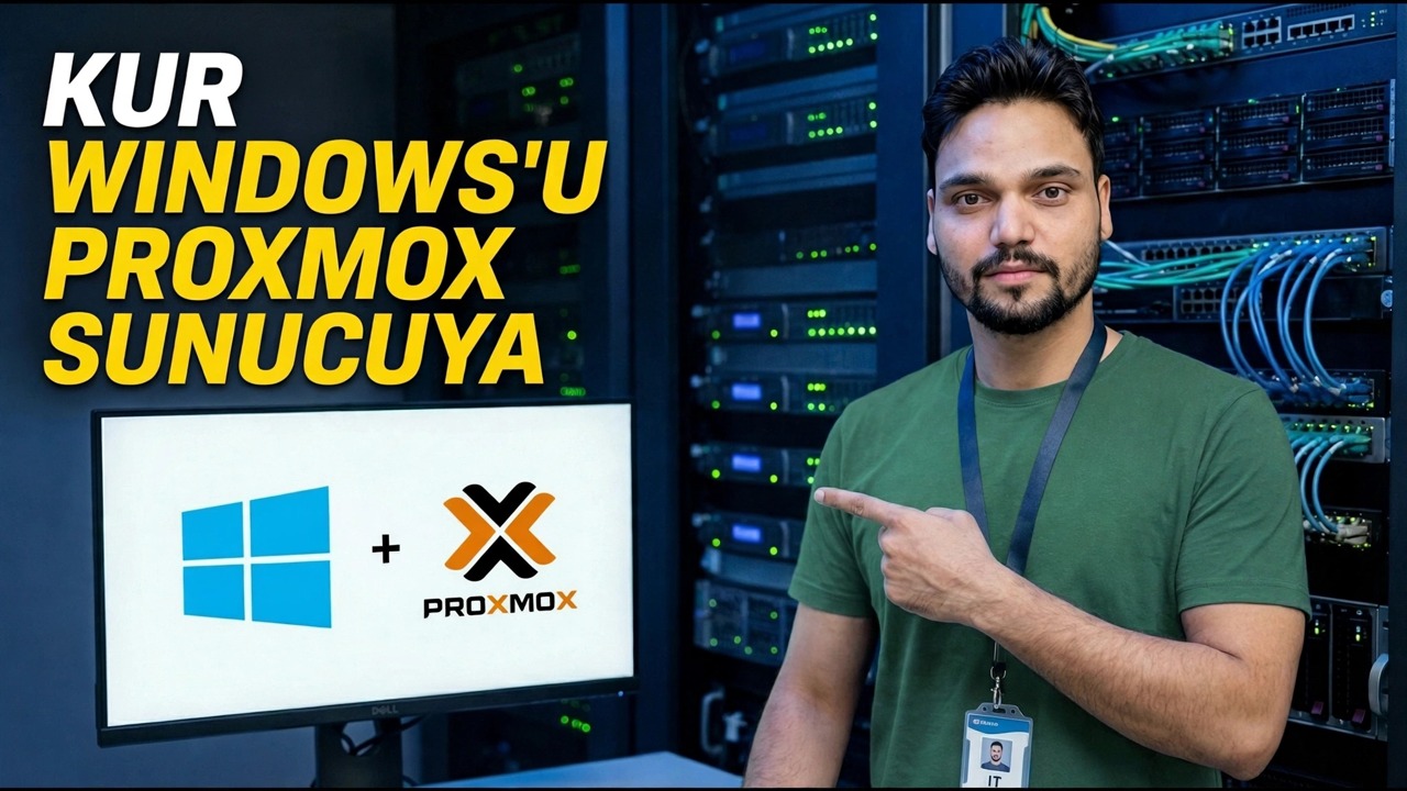 Proxmox Sunucusunda Windows Kurulumu - Adım Adım Kılavuz