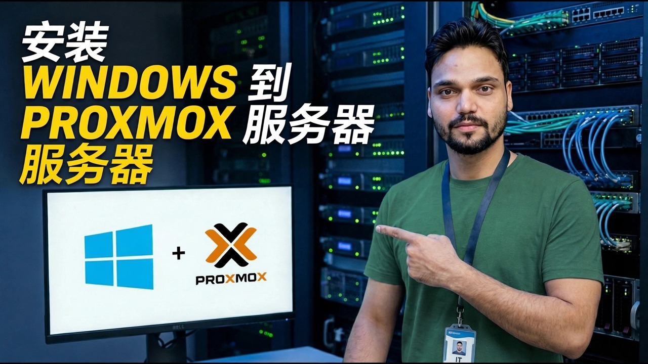 Proxmox 服务器上的 Windows 安装 - 分步指南