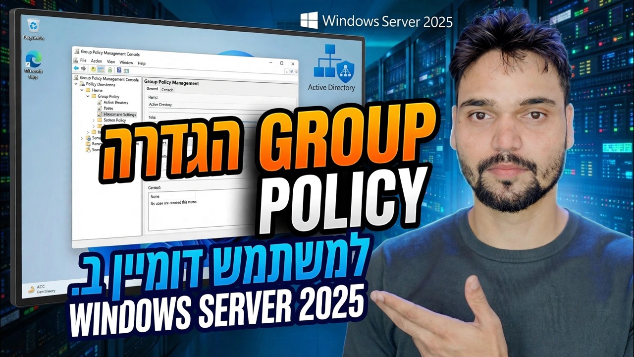 Active Directory GPO מדריך מלא ⚡ הסבר על מדיניות משתמשים ומחשבים