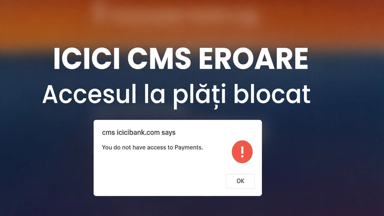Remediați eroarea de acces la plăți icicibank - Soluție ușoară