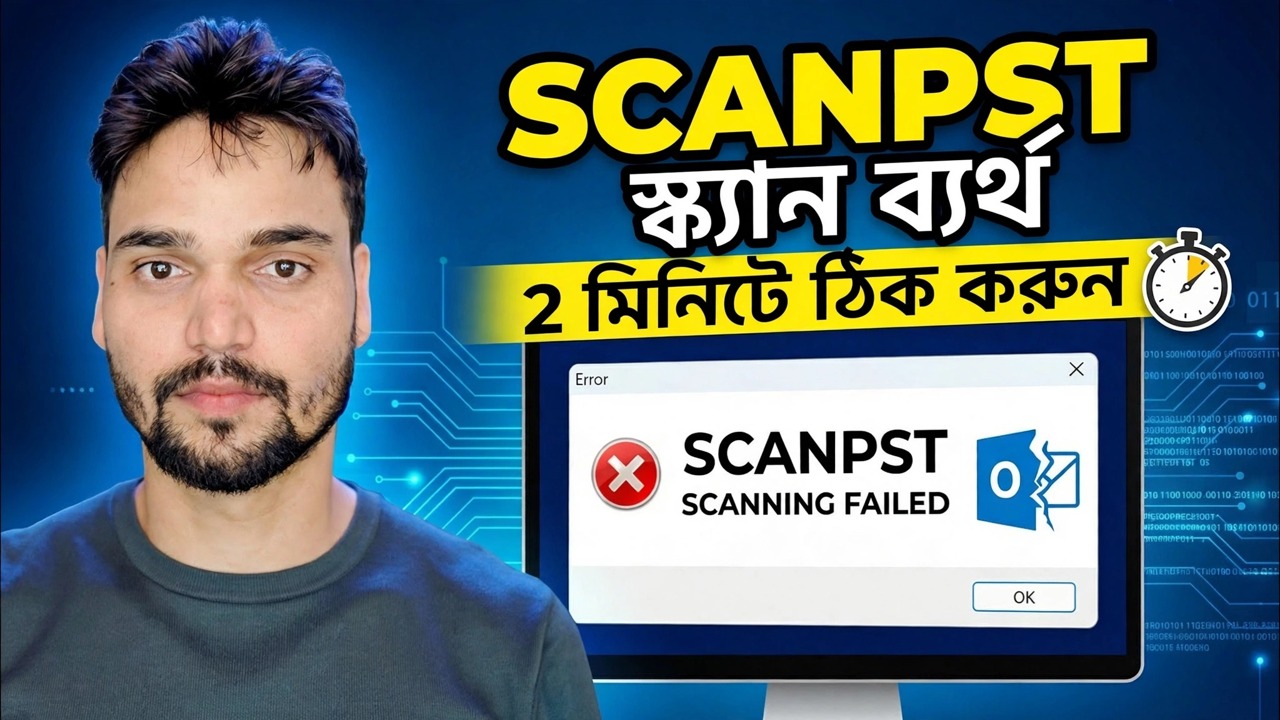 ScanPST মেরামত ত্রুটি ঠিক করুন