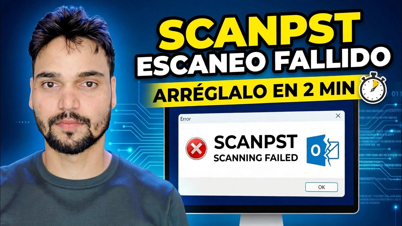 Solucionar el error de reparación de ScanPST