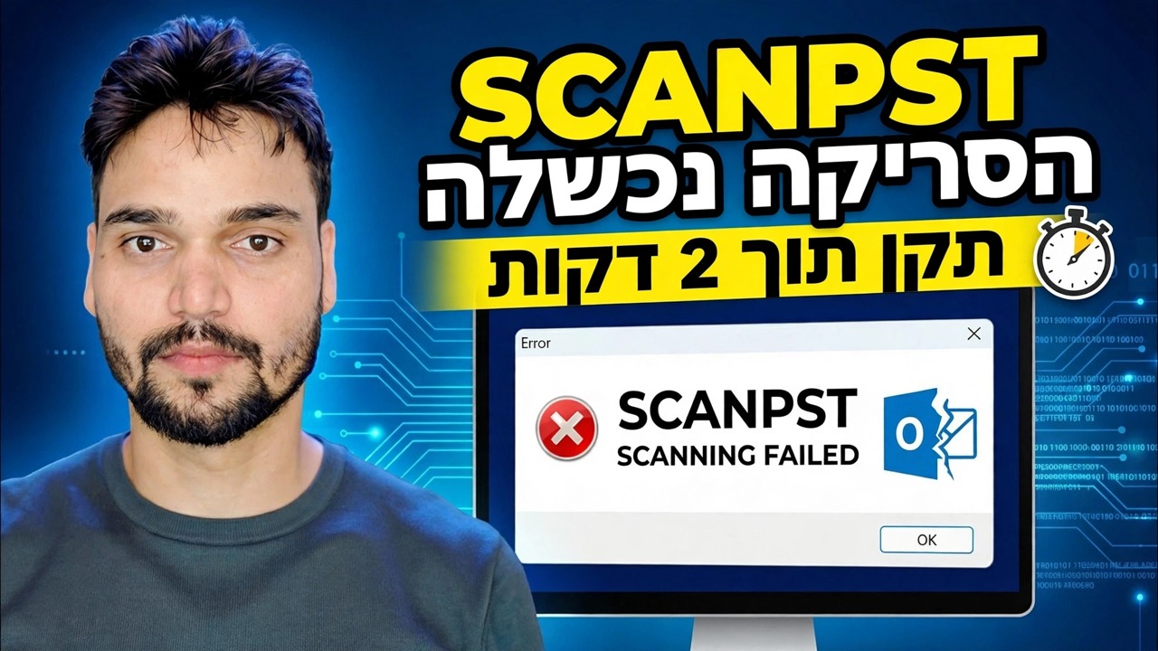 תקן שגיאת תיקון ScanPST