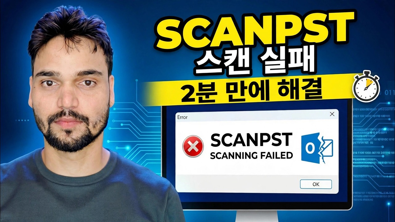 ScanPST 복구 오류 수정