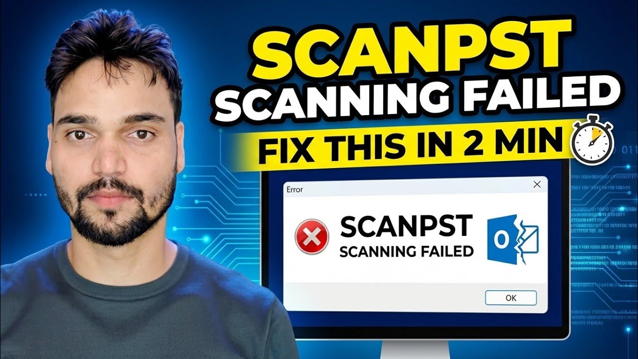 ScanPST റിപ്പയർ പിശക് പരിഹരിക്കുക