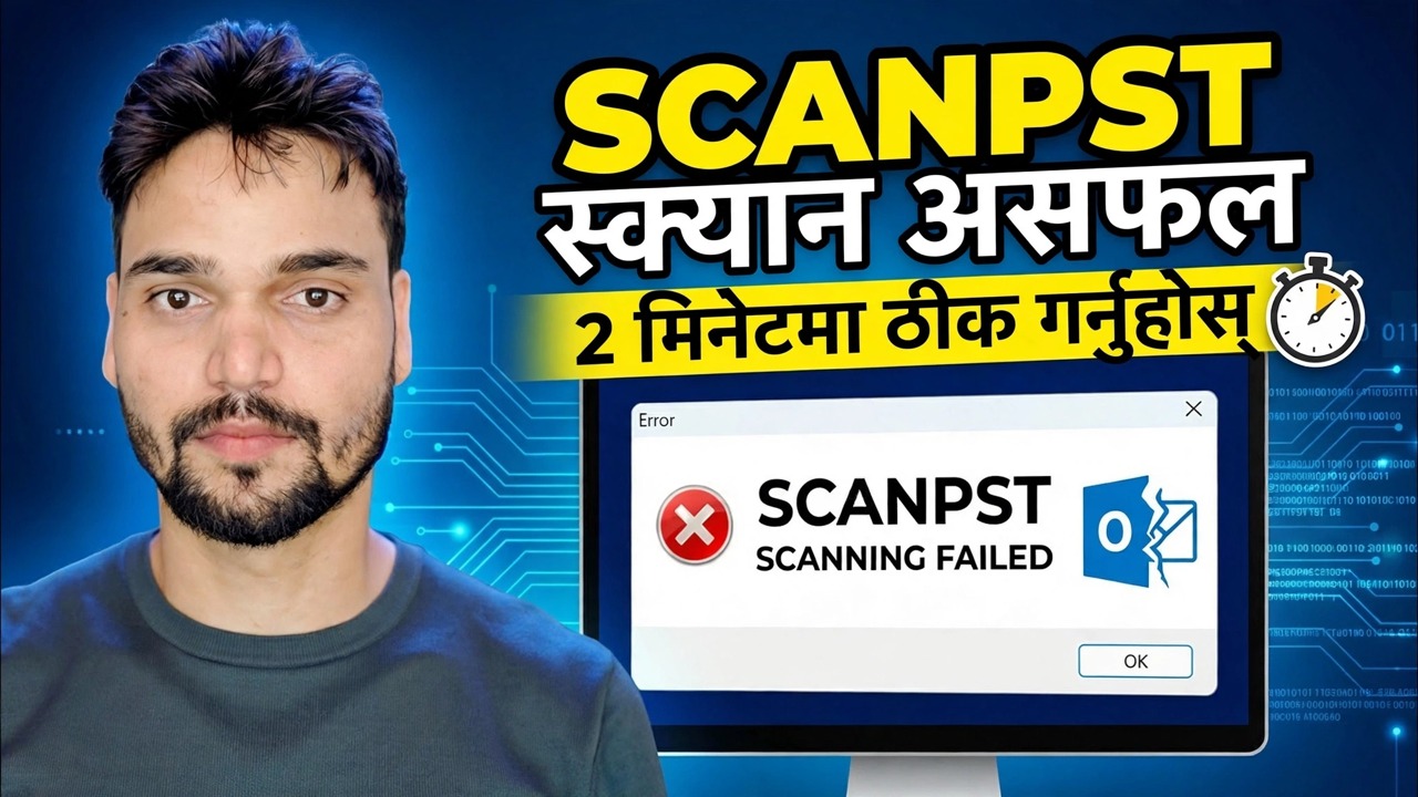 ScanPST मर्मत त्रुटि समाधान गर्नुहोस्