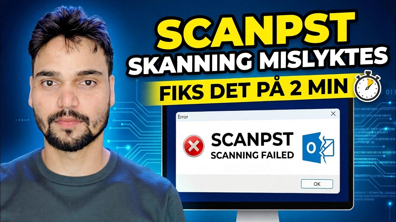 Reparer ScanPST-reparasjonsfeil