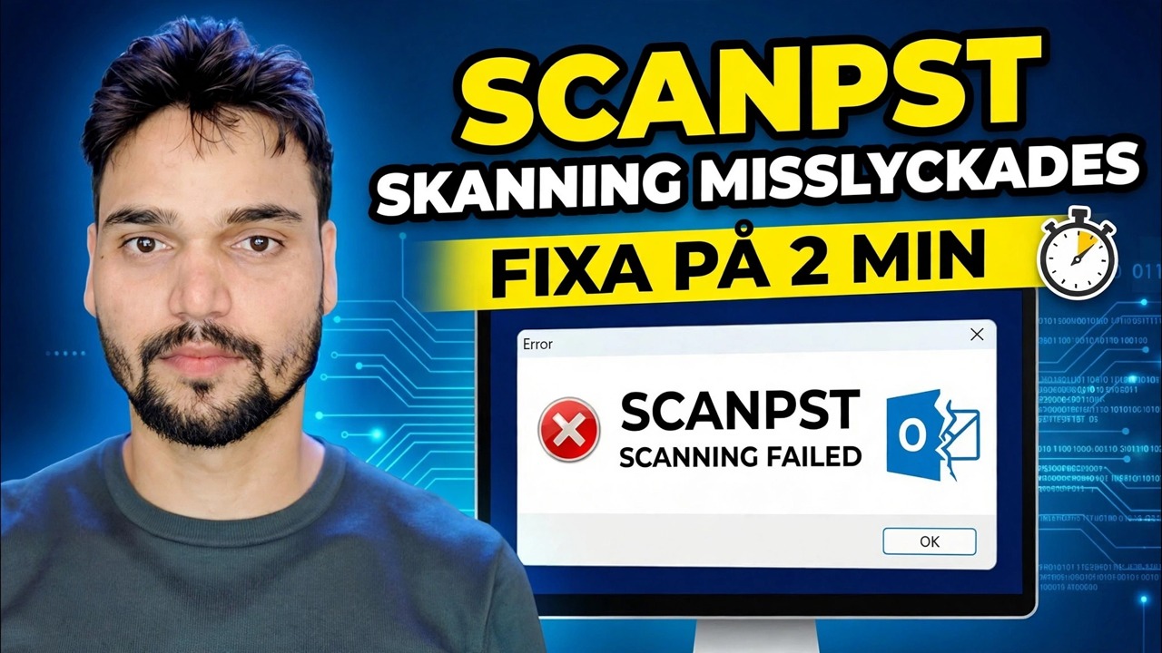Åtgärda ScanPST-reparationsfel