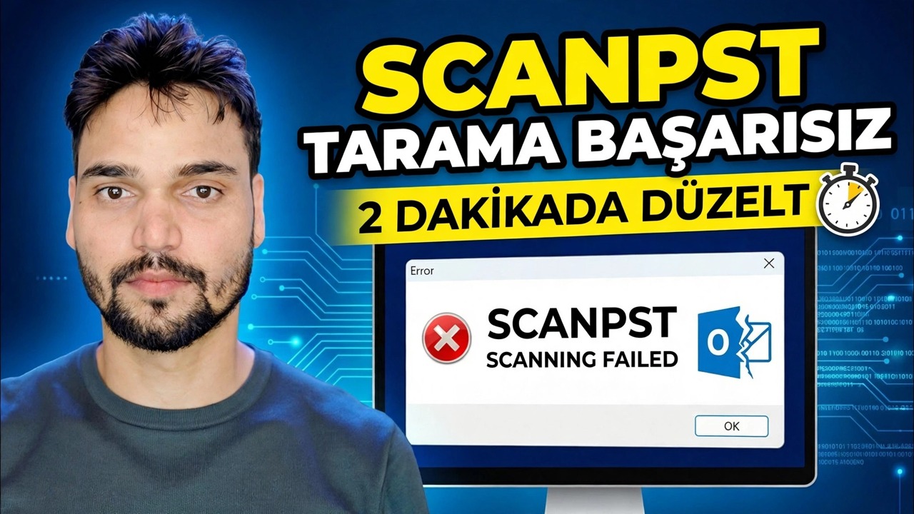 ScanPST Onarım Hatasını Düzeltme