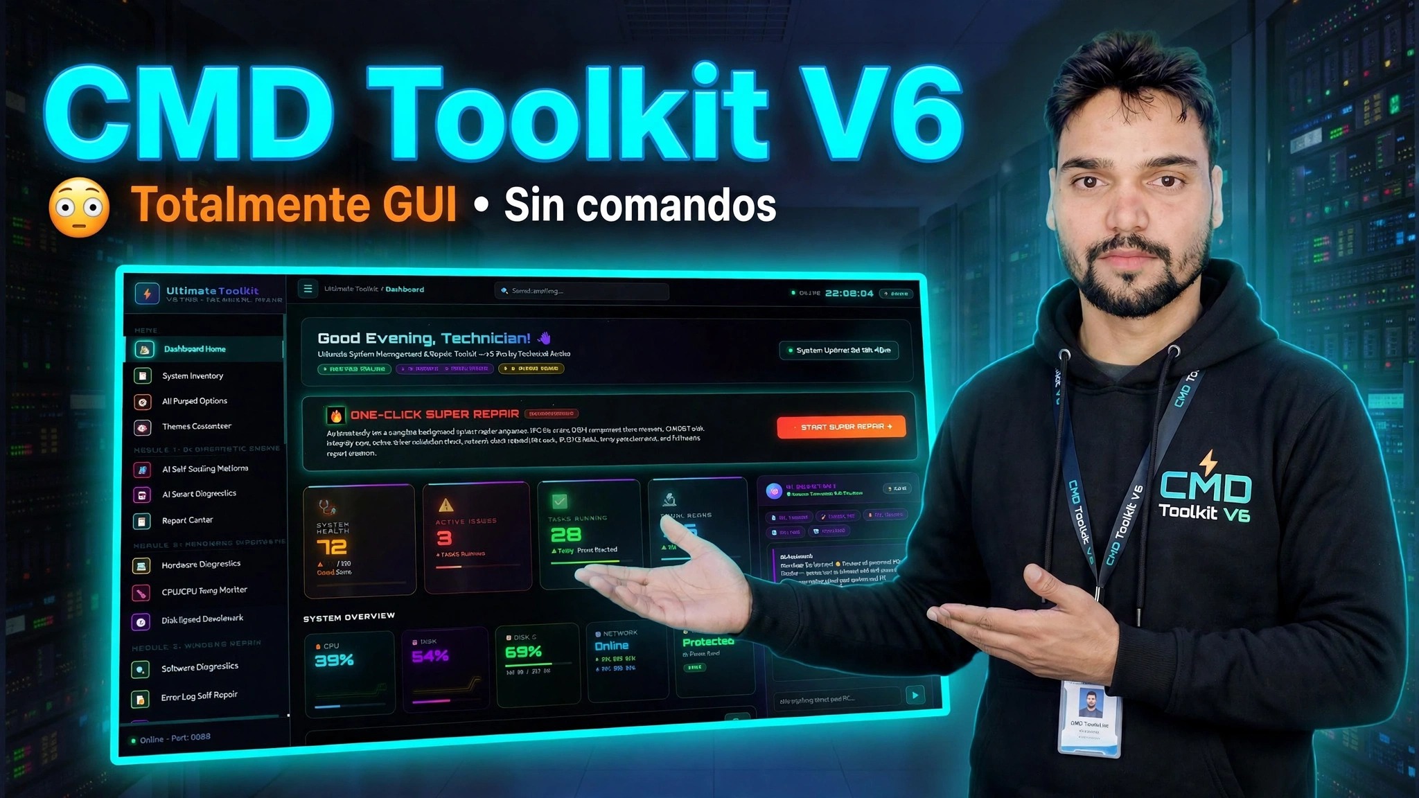 CMD Toolkit V6 😳 Completamente GUI • Ya no se necesitan comandos