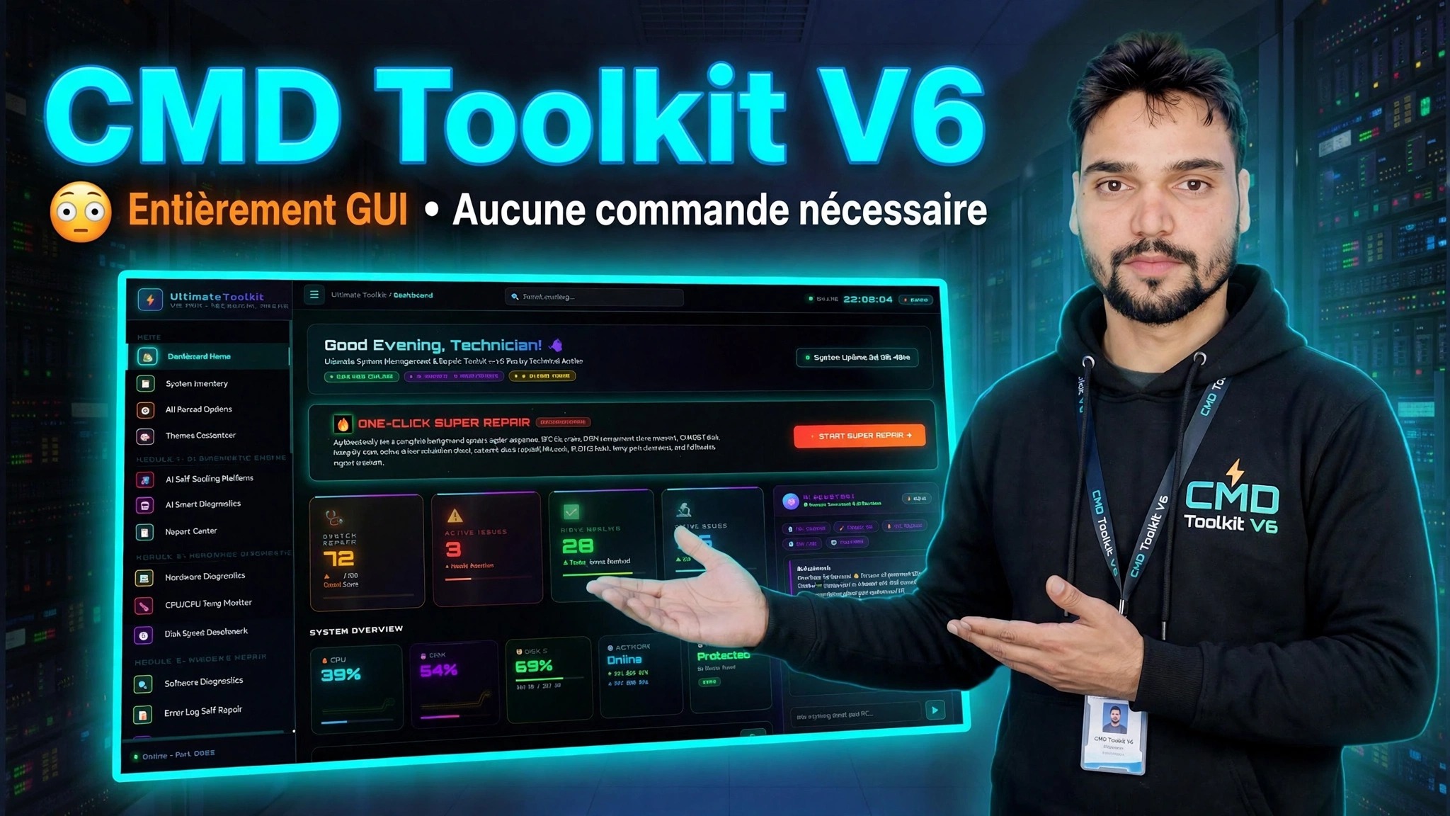 CMD Toolkit V6 😳 Entièrement GUI • Plus aucune commande nécessaire