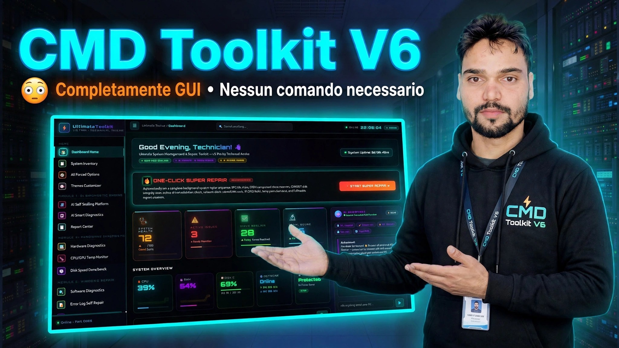 CMD Toolkit V6 😳 Interfaccia grafica completa • Nessun comando più necessario