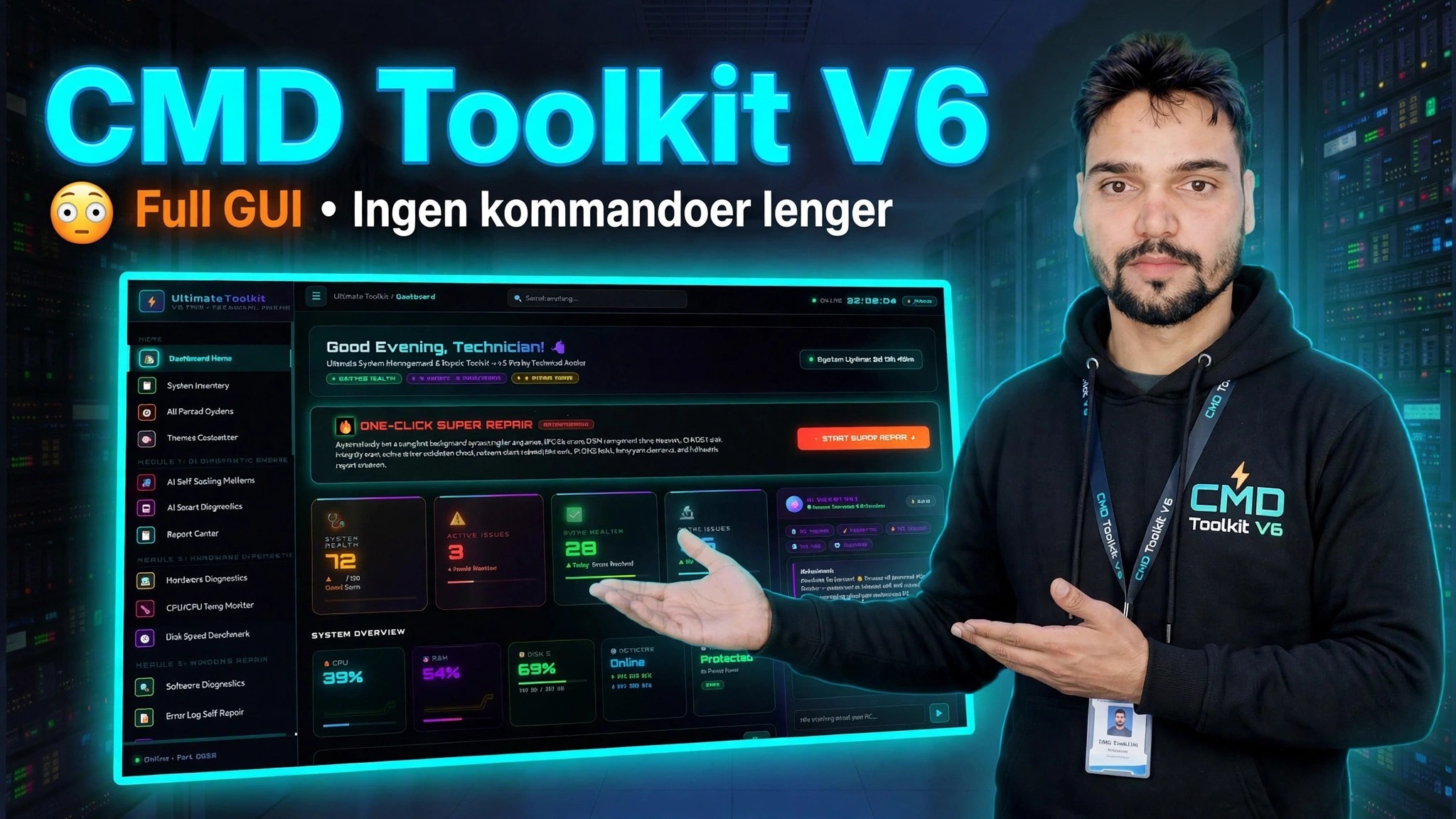 CMD Toolkit V6 😳 Fullstendig GUI • Ingen kommandoer nødvendig lenger