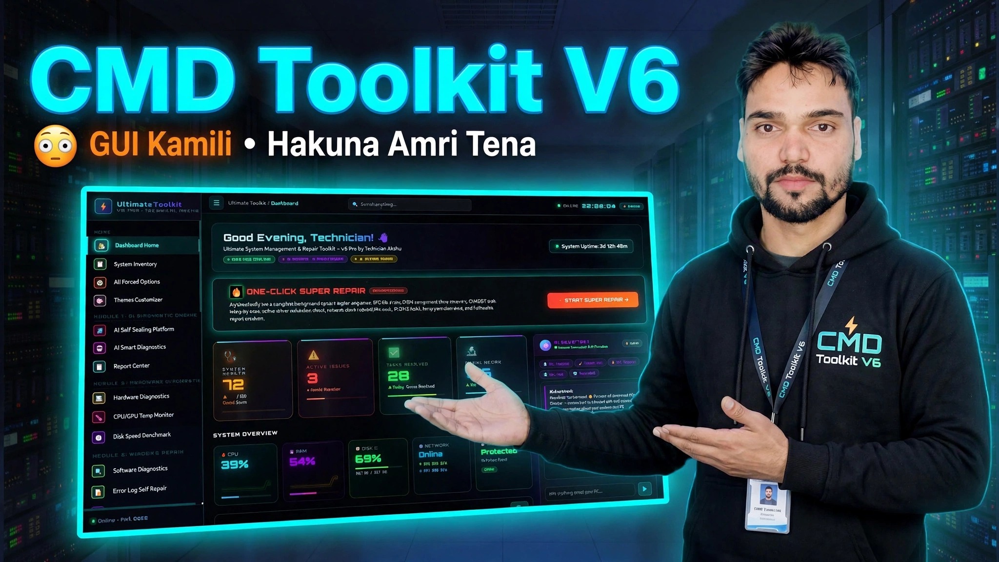 CMD Toolkit V6 😳 GUI Kamili • Hakuna Amri Zinazohitajika Tena