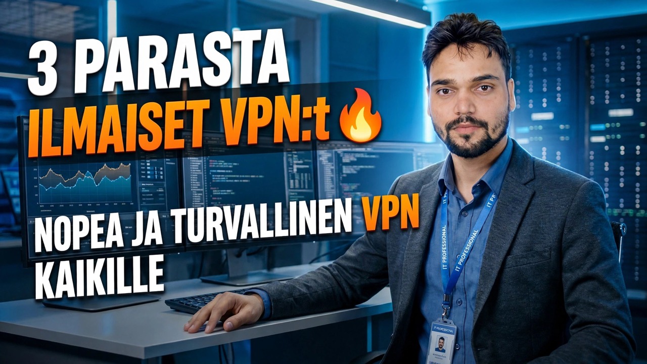 Parhaat ilmaiset VPN:t vuonna 2026 😳 Nopea ja rajoittamaton