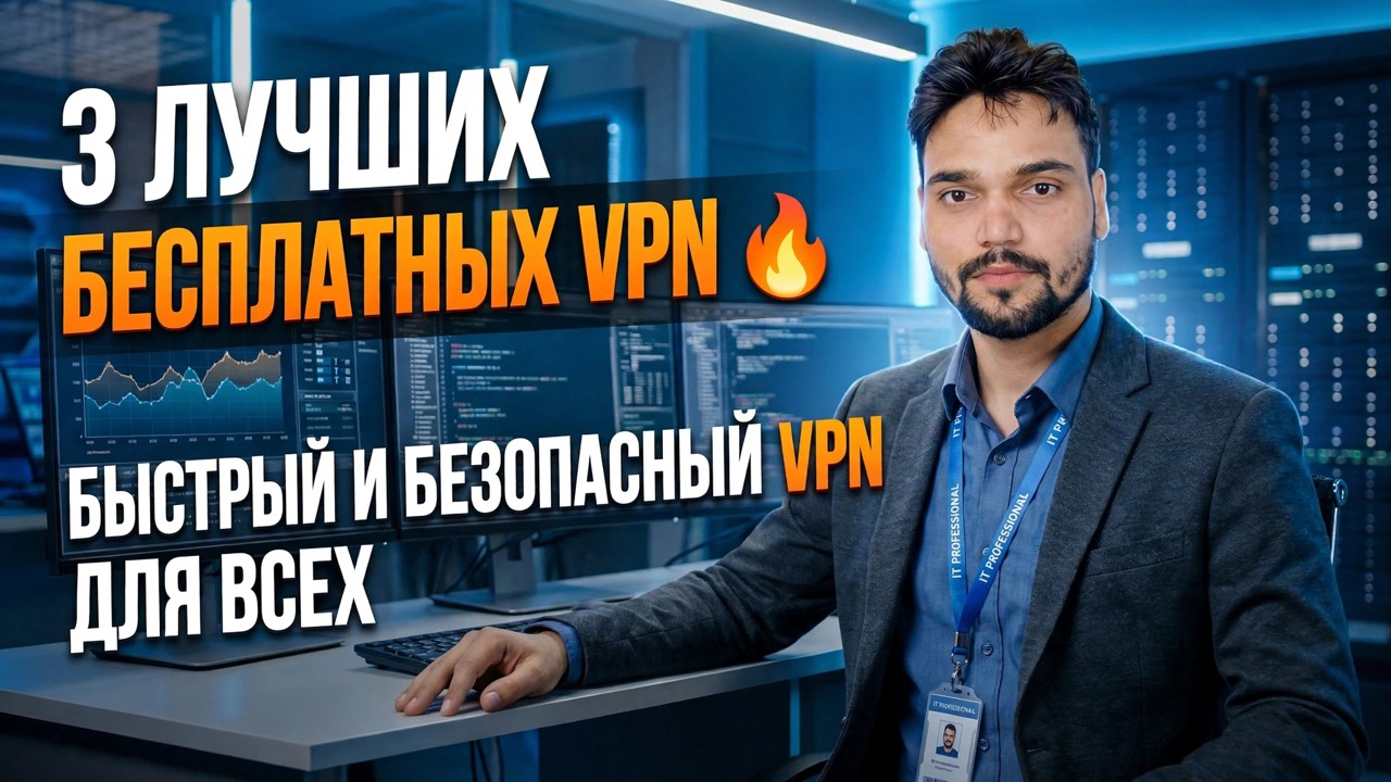 Лучшие бесплатные VPN в 2026 году 😳 Быстро и без ограничений
