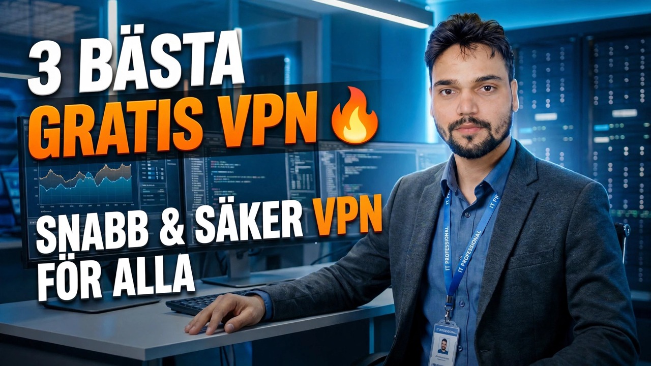 Bästa gratis VPN 2026 😳 Snabbt och obegränsat