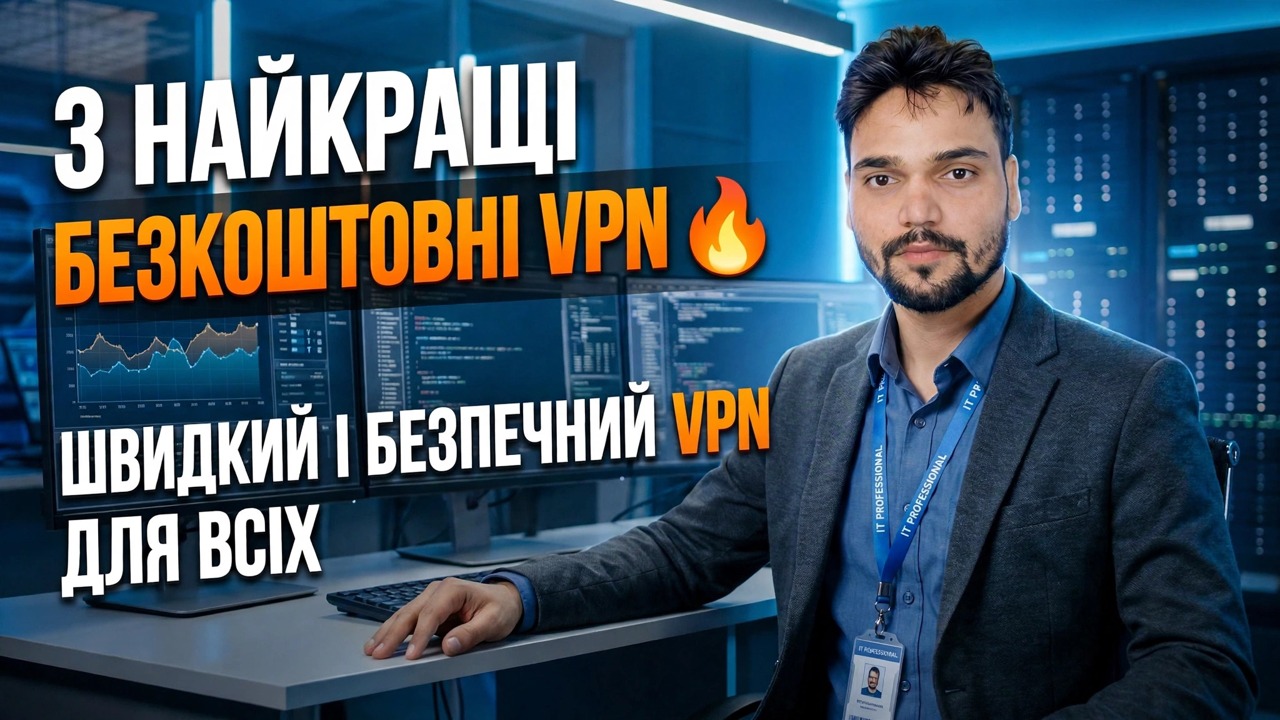 Найкращі безкоштовні VPN у 2026 році 😳 Швидко та без обмежень